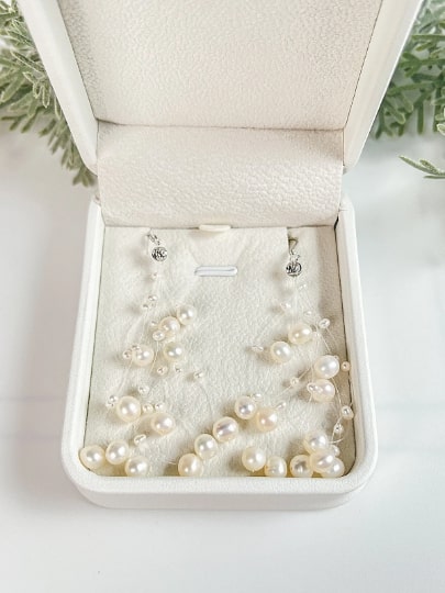 Starry Sky Pearl Earrings - pearl-shell