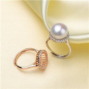 Classical round Ring holder(Doesn't include pearl) - pearlsclam