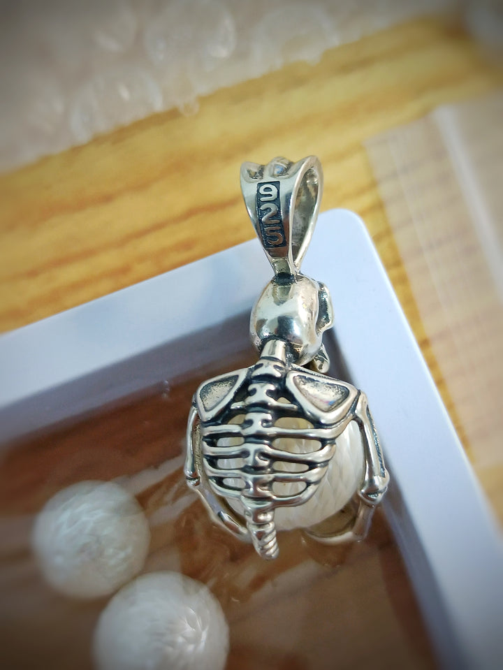 925 sterling silver Skeleton Cage Pendant (Without the Pearl) - pearlsclam