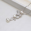 S925 Sterling Silver Tassels Pendant Accessory Pearl Holder with chain (Doesn't include pearl) - pearlsclam